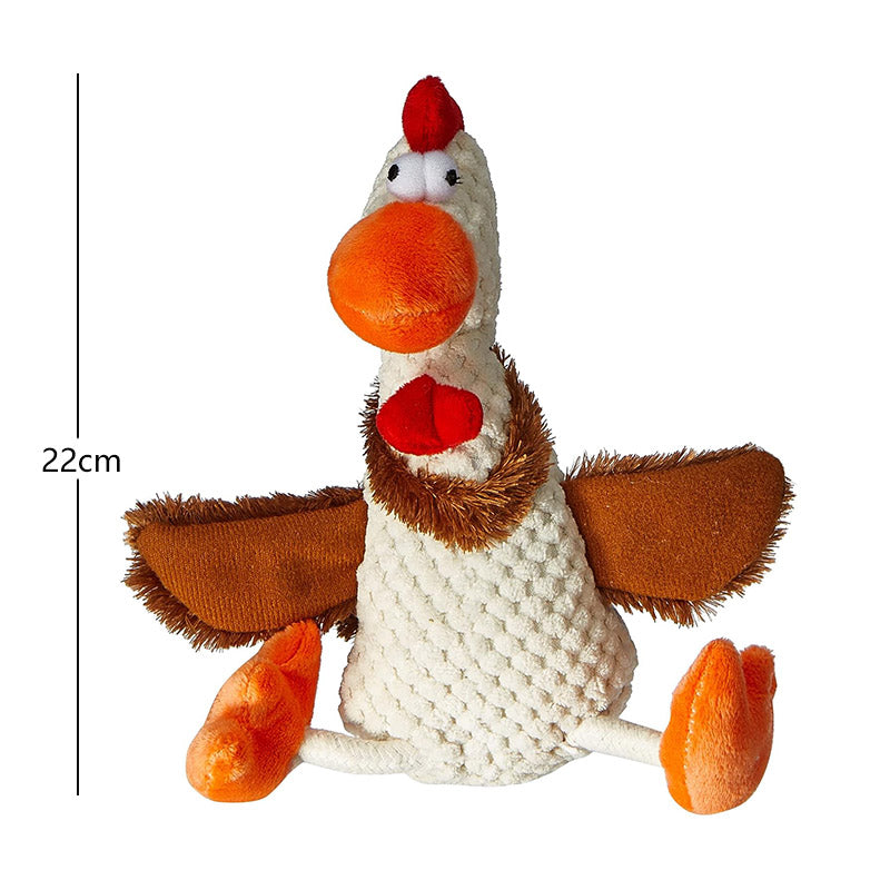 Joyful Dog Plush Toy - Banish Loneliness with a Chicken Friend