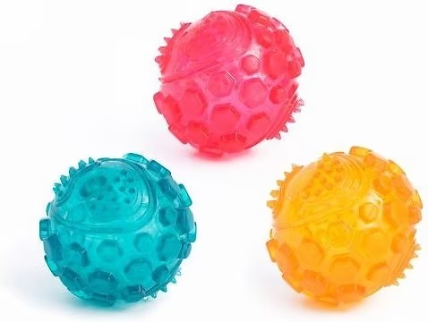 Unleash Joyful Playtime with our Rubber Squeaky Dog Chew Ball | Engaging Fun for Happy Pups