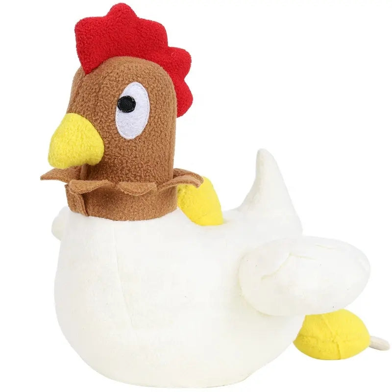 Hen-Shaped Dog Chew Toy | Plush Interactive Play for Intelligent Training