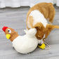 Hen-Shaped Dog Chew Toy | Plush Interactive Play for Intelligent Training