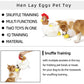 Hen-Shaped Dog Chew Toy | Plush Interactive Play for Intelligent Training