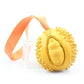 Durian shapes pet dog puzzle soft rubber ball chew toy