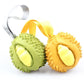 Durian shapes pet dog puzzle soft rubber ball chew toy