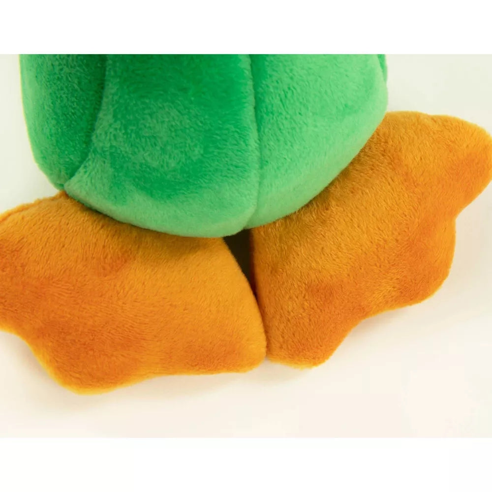 Quackly Plush Petite Green Duck Stuffed Animal for Pet Dog-Loving Joy!