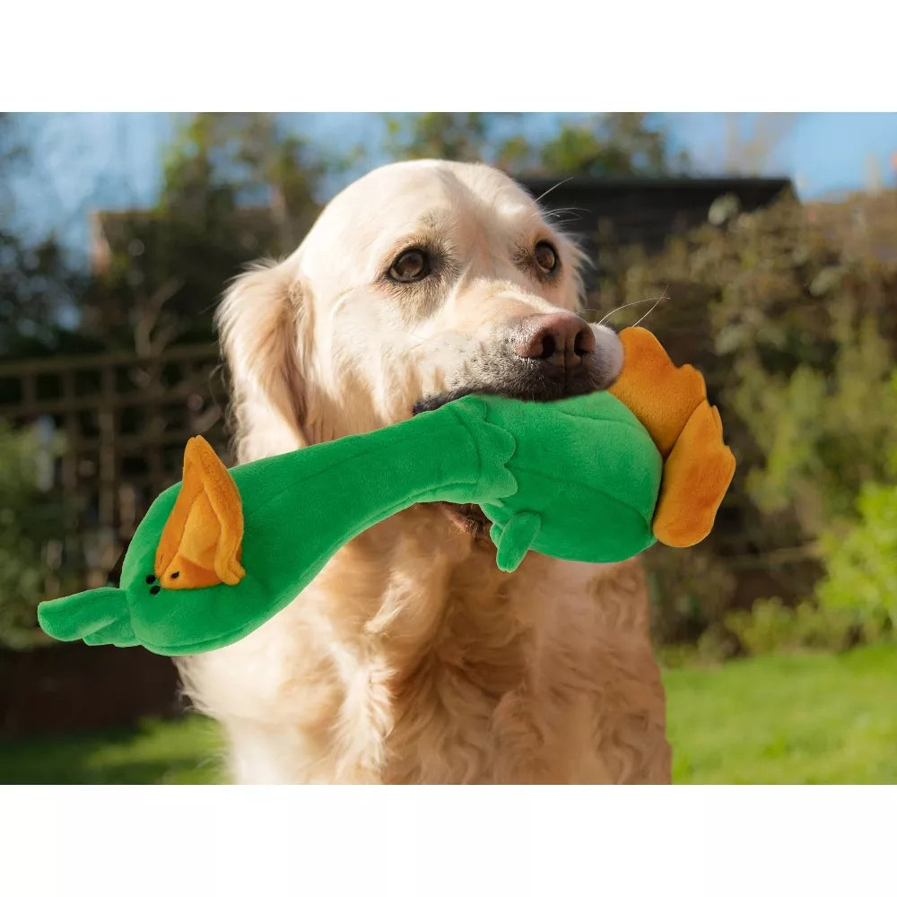 Quackly Plush Petite Green Duck Stuffed Animal for Pet Dog-Loving Joy!