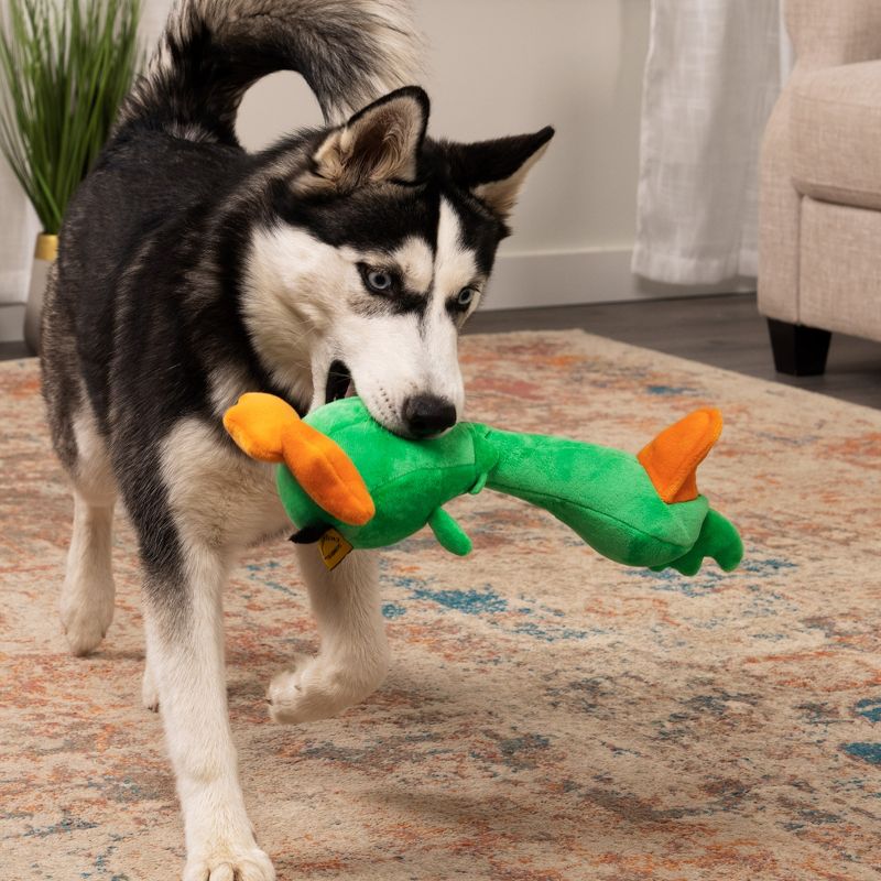 Quackly Plush Petite Green Duck Stuffed Animal for Pet Dog-Loving Joy!