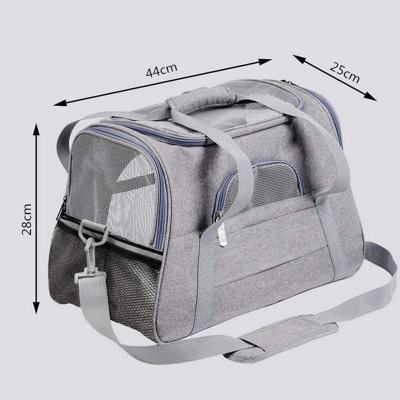 Coopetcn Airline Approved Shoulder Strap Collapsible Soft Sided Pet Travel Carrier Bag Kennel for Dog