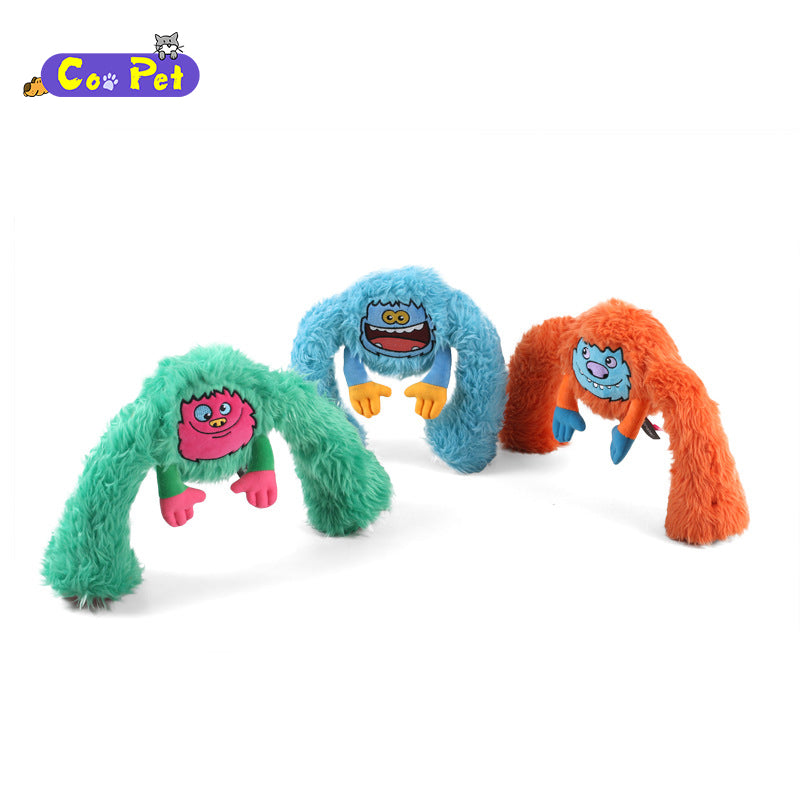 Coopetcn Squeaky TPR Qmonster 28*23cm Dog Toys