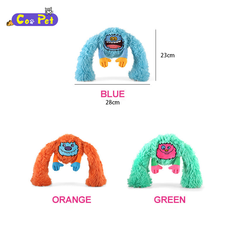 Coopetcn Squeaky TPR Qmonster 28*23cm Dog Toys