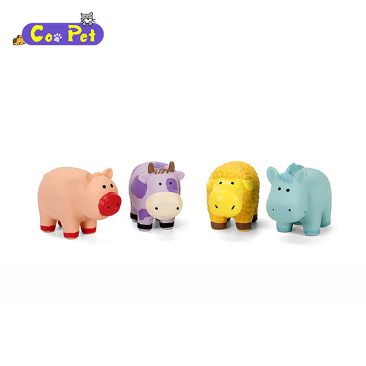 Coopetcn Squeaky TPR Q Animal 8*11cm Dog Toys