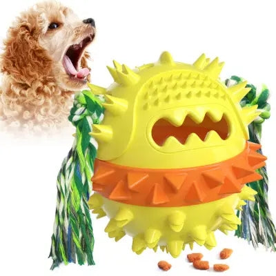 COOPET Pet Dog Chew Toys Puppy Molar Grinding Squeak Pet Ball