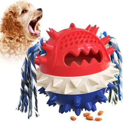 COOPET Pet Dog Chew Toys Puppy Molar Grinding Squeak Pet Ball