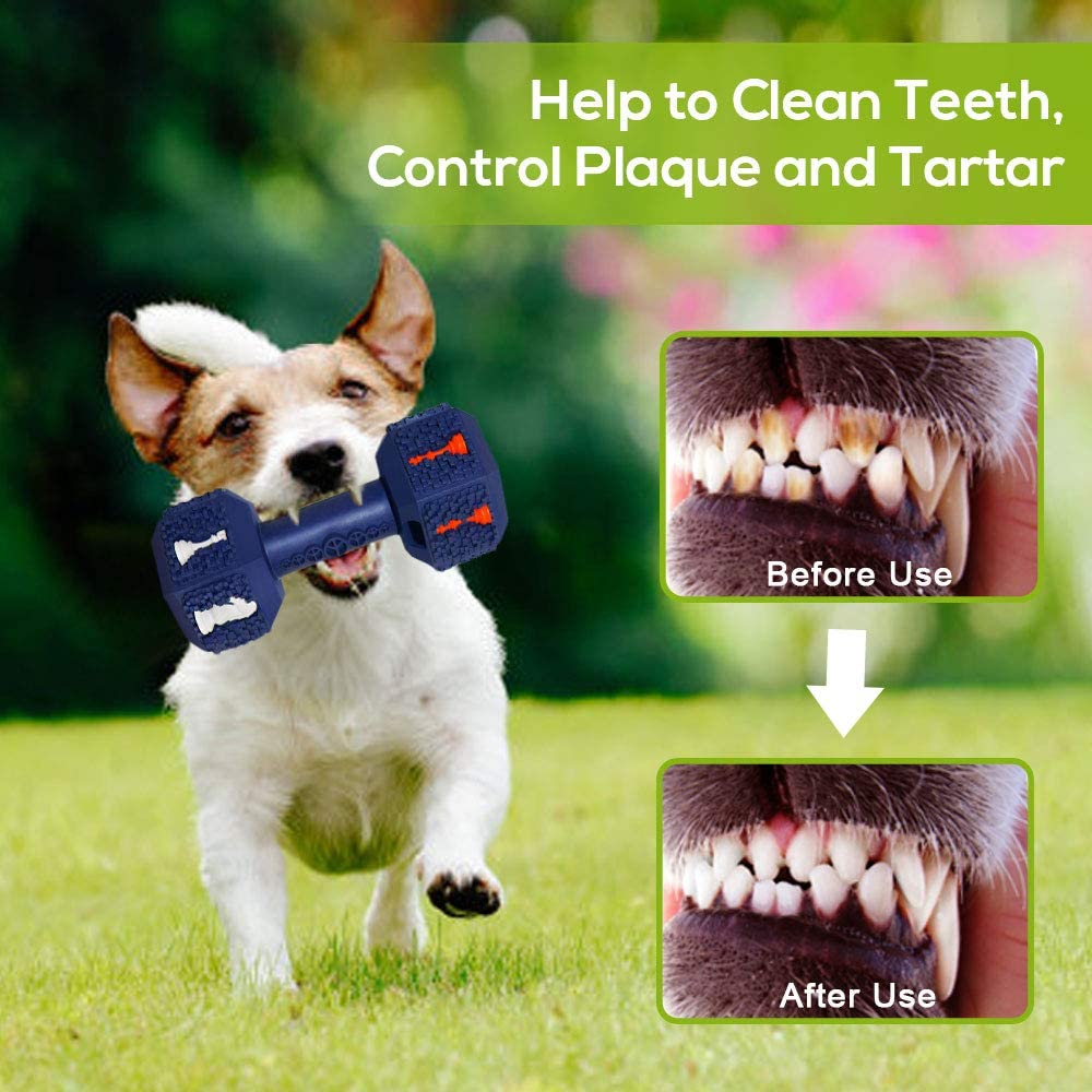 Dog Chew Toys for Aggressive Chewers,Tough Durable Indestructible Dog Toys 5.9 x 2.7 x 2.7 inches