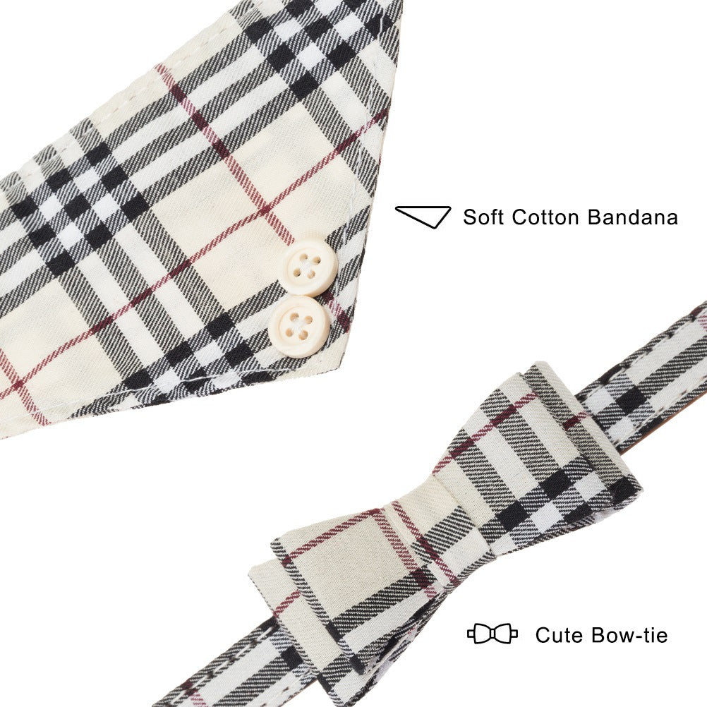 Coopetcn Cotton Square Collar 3pcs Cat Collar